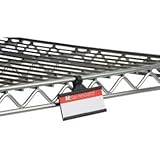 Black Plastic Label Holders 3" W Bag of 100