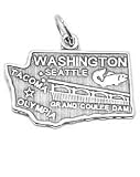 Sterling Silver Washington Charm