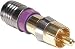 F-Conn Gold RCA Male Connector RGB 22-24 Ga. 5 Pcs.