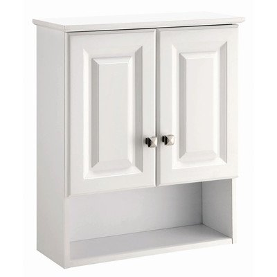 Amazon Com Topeakmart White Two Door Wall Cabinet Bathroom