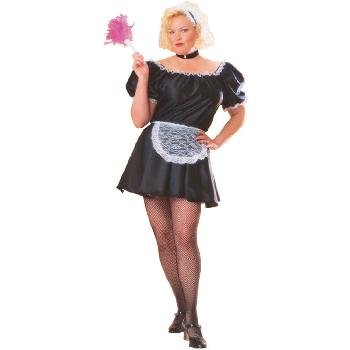 Deluxe French Maid Full Cut Unisex Costume one size 14-20