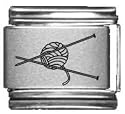 Clearly Charming Knitting Needles Laser Italian Charm