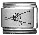 Knitting Needles Laser Italian Charm