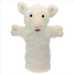 White Sheep Long Sleeved Glove Puppet 14" L