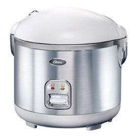 Oster 4721 10-Cup Rice Cooker, Stainless Steel