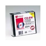 CD RW Rewritable Discs, Blank Surface, 700MB/80MIN, 12x, Silver, 5/Pack (UNV78854)