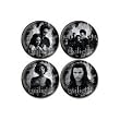 Twilight 4 Pin Button Set Edward with Bella-Alice-Jacob-Cast Image