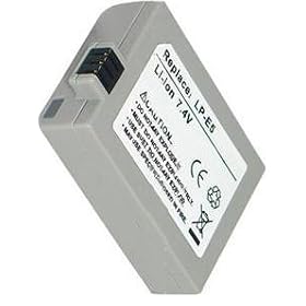 Moondocom - Batterie LP-E5, LP E5, LPE5 Remplacement Lion de Lithium Batterie d'appareil photo num�rique pour Canon- EOS 450D, EOS 1000D, EOS Kiss X2, Rebel XSi - 1100 Mah