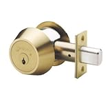 Single Cylinder Maxum Deadbolt Lock 2-3/4" Backset (brass)