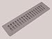 Tools & Hardware : DECOR GRATES PL212-GY PLASTIC DEFLECTOR REGISTER 2.25" x 12" GRAY