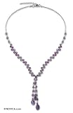 Amethyst and crystal choker, 'Lilac Ice' 1
