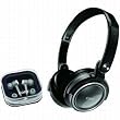 Coby Electronics CV215BLK Deep Bass Stereo Headphones and Earphones (Black)