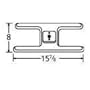 Music City Metals 10101 Stainless Steel Burner Head Replacement for Select Gas Grill Models