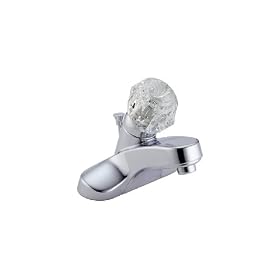 Delta Faucet 522-DST Classic Single-Handle Clear Knob Centerset Bath Faucet, Chrome