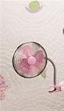 Deco Breeze Colored Gooseneck Bendy Clip-On Fan in Pink