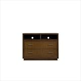 MagnussenB1769 Jaffrey Chestnut Finish with Antique Brass Hardware Wood Que ....