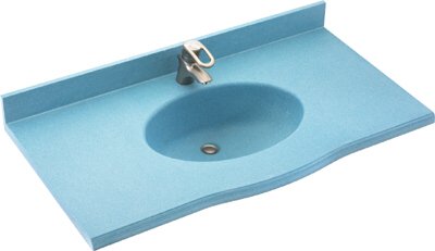 Swanstone EV1B2261094 Sierra Europa Europa One Piece Vanity Top and Sink 55