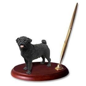 NEW! Executive Desk Black Pug Pen Set