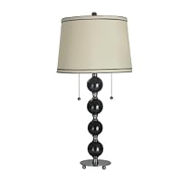 Dale Tiffany GT70032 Torrevieja Table Lamp, Black Nickel and Fabric Shade