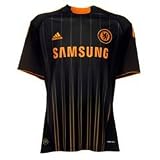 adidas Chelsea Away Shirt 2010 2011 Black/Orange Extra Lge