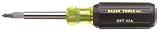 Hand Tools: Klein 32477 10-in-1 Screwdriver/Nut Driver, Yellow and Black