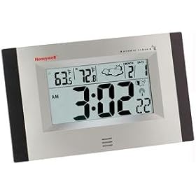 Honeywell RCW33W Jumbo Atomic Wall Clock with Weather Forecasts