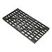 Justrite 28259 EcoPolyBlend Polyethylene Replacement 2 Drum Grate, 24" Width x 2-1/2" Height x 48" Depth, Black