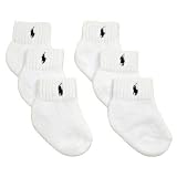 Polo Ralph Lauren boys newborn (0-6months) white socks 6pairs