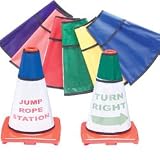 Athletic Connection Color My Class Cone Covers Clear Pockets(Price/set), Boundary Markers, Game Cone