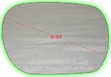 02 INFINITI Q45 q-45 MIRROR GLASS RH (PASSENGER SIDE), (6-3/4 Dg.), Convex (2002 02) I471125 N/A