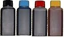 Spar-Set 400 ml Nachfülltinte (100ml schwarz, 100ml cyan, 100ml 
magenta, 100ml gelb) für Druckerpatronen/Drucker von HP mit 4 Spritzen 
und 4 Kanülen