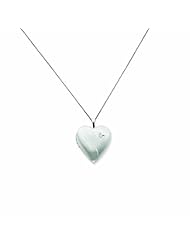 Genuine .925 Sterling Silver 20mm Diamond Heart Locket 18 3.4 Grams. 100% Satisfaction Guaranteed.