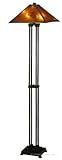 IMAGE OF Mission Tiffany Stained Glass Floor Lamp 62 Inches H