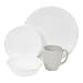 Corelle Livingware Winter Frost 16-Piece Dinnerware Set, Service for 4