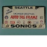NBA Supersonics License Plate Frames