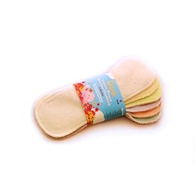 Kissaluvs Cotton Fleece Booster Doublers, 6 Pack