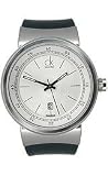 Calvin Klein Celerity Rubber Strap Silver Dial Men's watch #K7551120