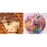 Golden Raspberry 10" Coffee Cake Easter Gift Tin by Boba Tea Direct
