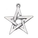 Small Pentagram Pendant Sterling Silver