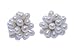 White Freshwater Pearl Cluster Earrings