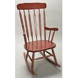 Review   / Solid Wood Adult-Size Rocker - Cherry (Cherry) (40.38