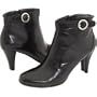 Easy Spirit Peony | Women's Dress Zip Boots Black/Black Leather