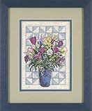 Floral Patchwork Counted Cross Stitch Kit, Craft Kit