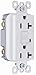 Legrand - Pass & Seymour 2095W TradeMaster 20 Amp 125-Volt AC GFCI Duplex Receptacle, White