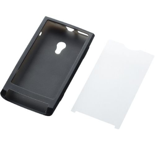 ELECOM ソニー・エリクソン Xperia TM用 シリコンケース MPS-X10SCBK