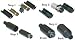 MiniDIN 8 Male Solder Connector with housing, Black
