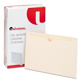 Universal 72500 - Economical File Jackets, Legal, 11 Point Manila, 100/Box-UNV72500