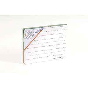 Ruled Double-sided White Dry-Erase Manuscript Boards (Set of 10; 9 x 12ins)