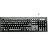 104KEY PS2 Keyboard Black Large L-shaped Enter Key