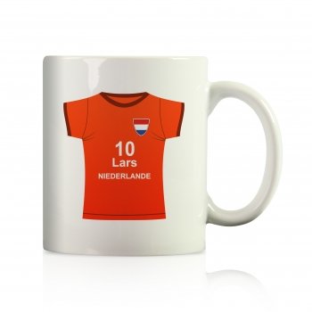 Niederlande EUROPA 2012 Trikot Becher mit Namen und Nummer